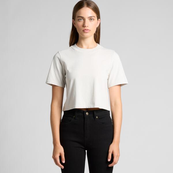 4089 Women's Heavy Faded Crop Tee Thumbnail